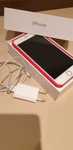 iPhone7 plus, silver, 128GB, smartfon Apple, etui, pudełko, zasilacz