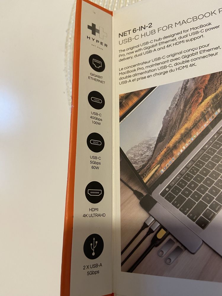 Adapter Hyper - Hub HyperDrive Net 6-w-2 do USB-C