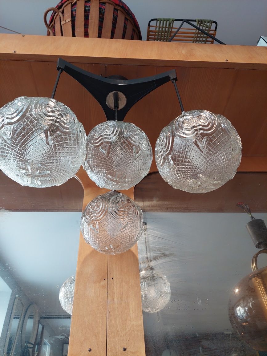 Lampa wiszące z okresu SPACE AGE Lata 70 80