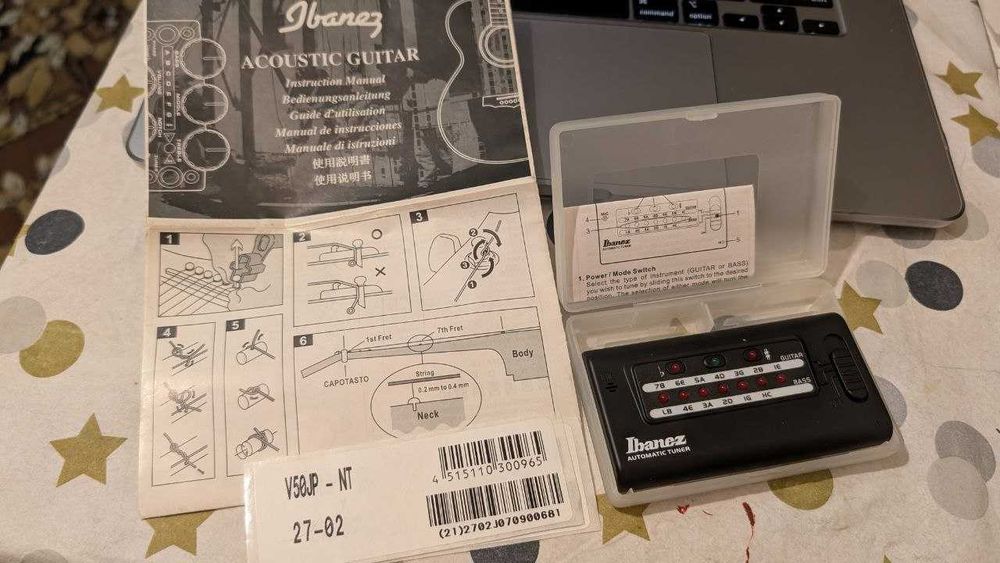 Продам акустичну гітару Ibanez V50JP-NT-27-02 + ремінь, чохол і тюнер