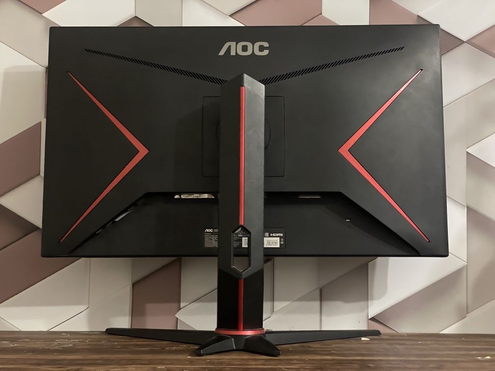Монитор AOC 27'' 27G2U5/BK, IPS, 1920x1080, 2xHDMI/DPort/VGA, 1мс, 75г
