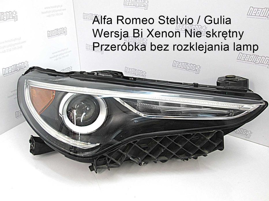 Przeróbka Adaptacja Reflektorów lamp przednich UK GB USA SAE JAP EU