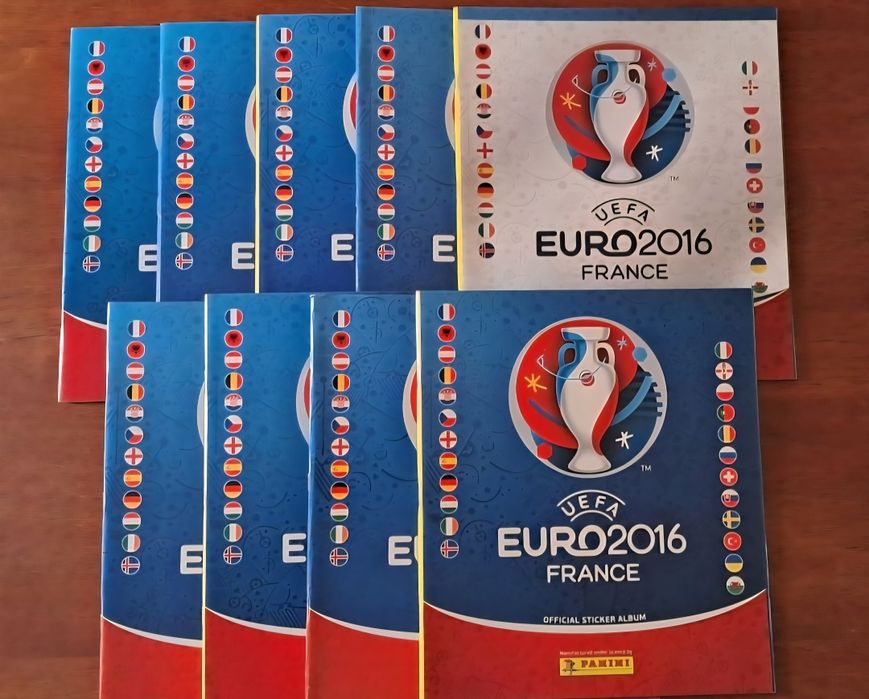 9 Livros/Revistas/Cadernetas UEFA Euro France 2016