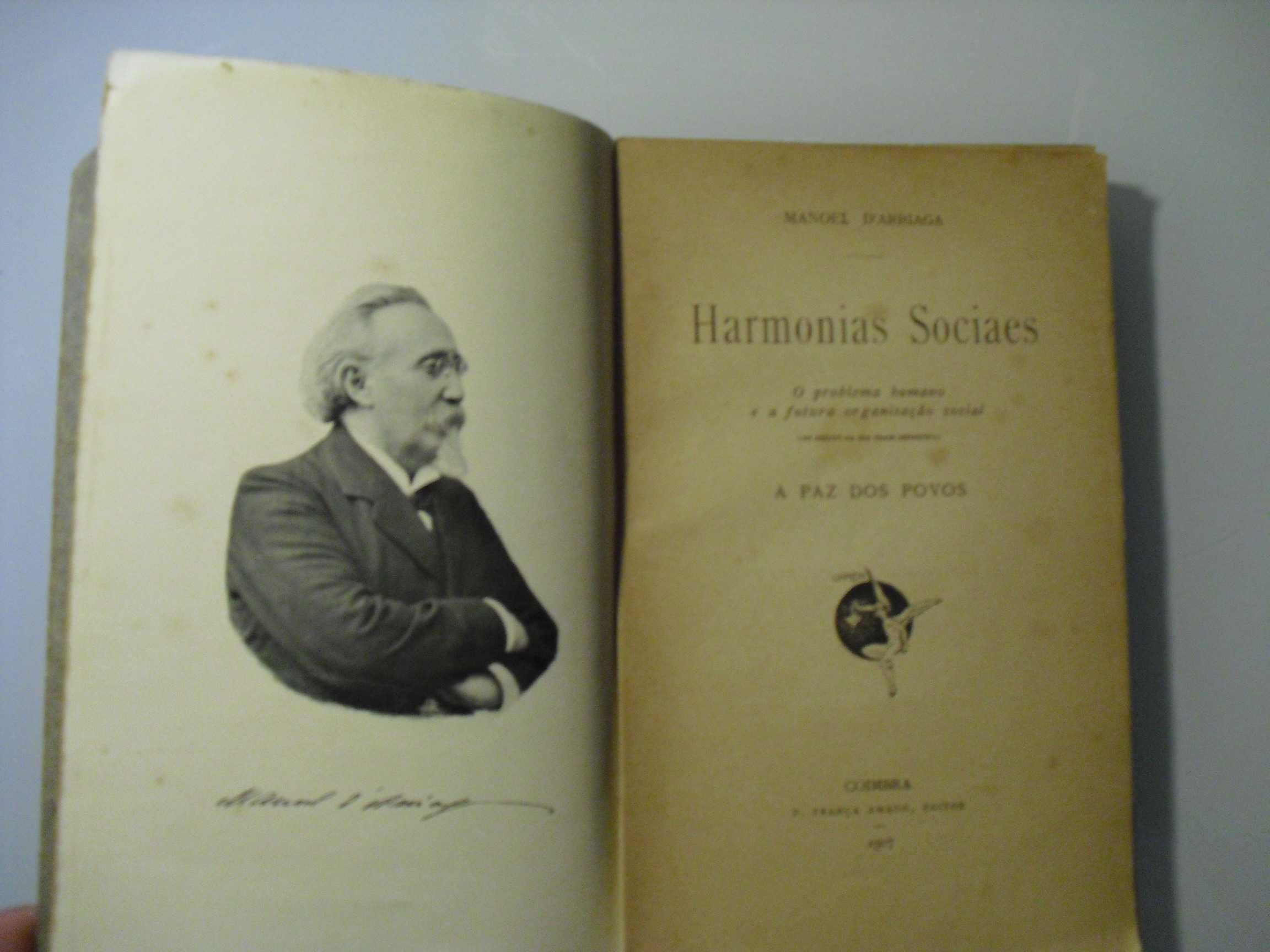 Arriaga (Manuel de);Harmonias Sociais-o Problema Humano