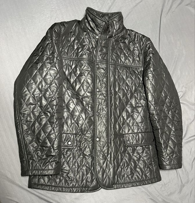 Чоловіча чорна стьобана куртка | Майже новий стан