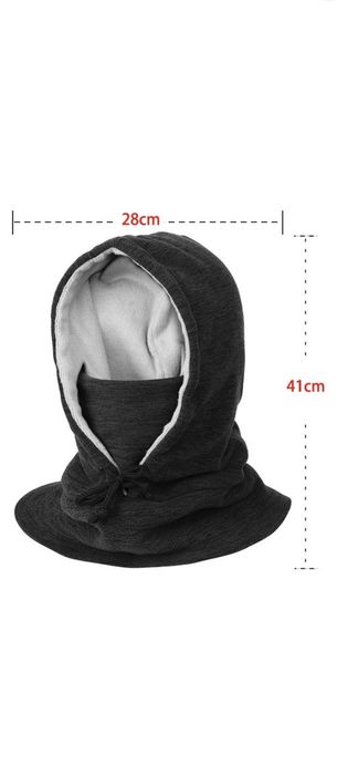 Каптур флісовий, капюшон з мехом.