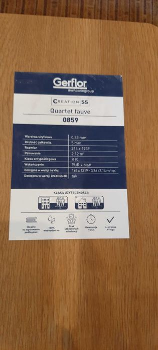 Panele winylowe Gerfloor podłoga wodoodporne