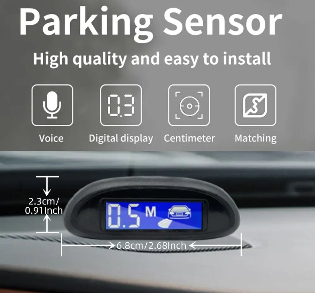Парктроник  Assistant Parking  с ЖК дисплеем 4 датчика 22 мм