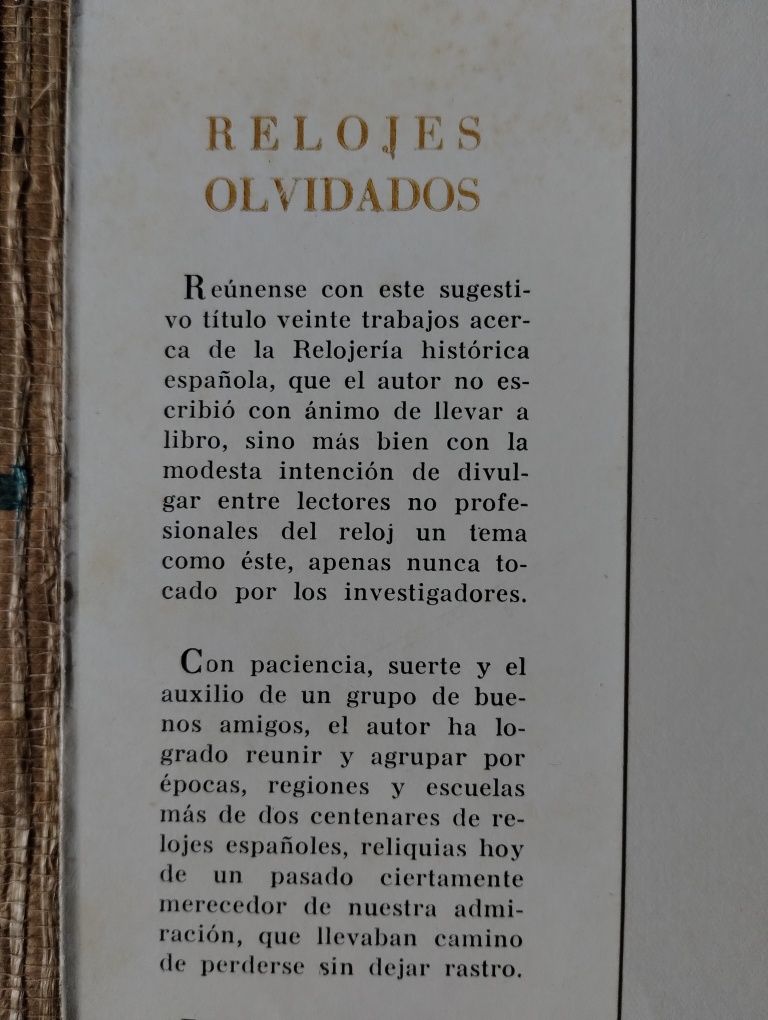 Relojes Esquecidos de Luís Montanes, 1961