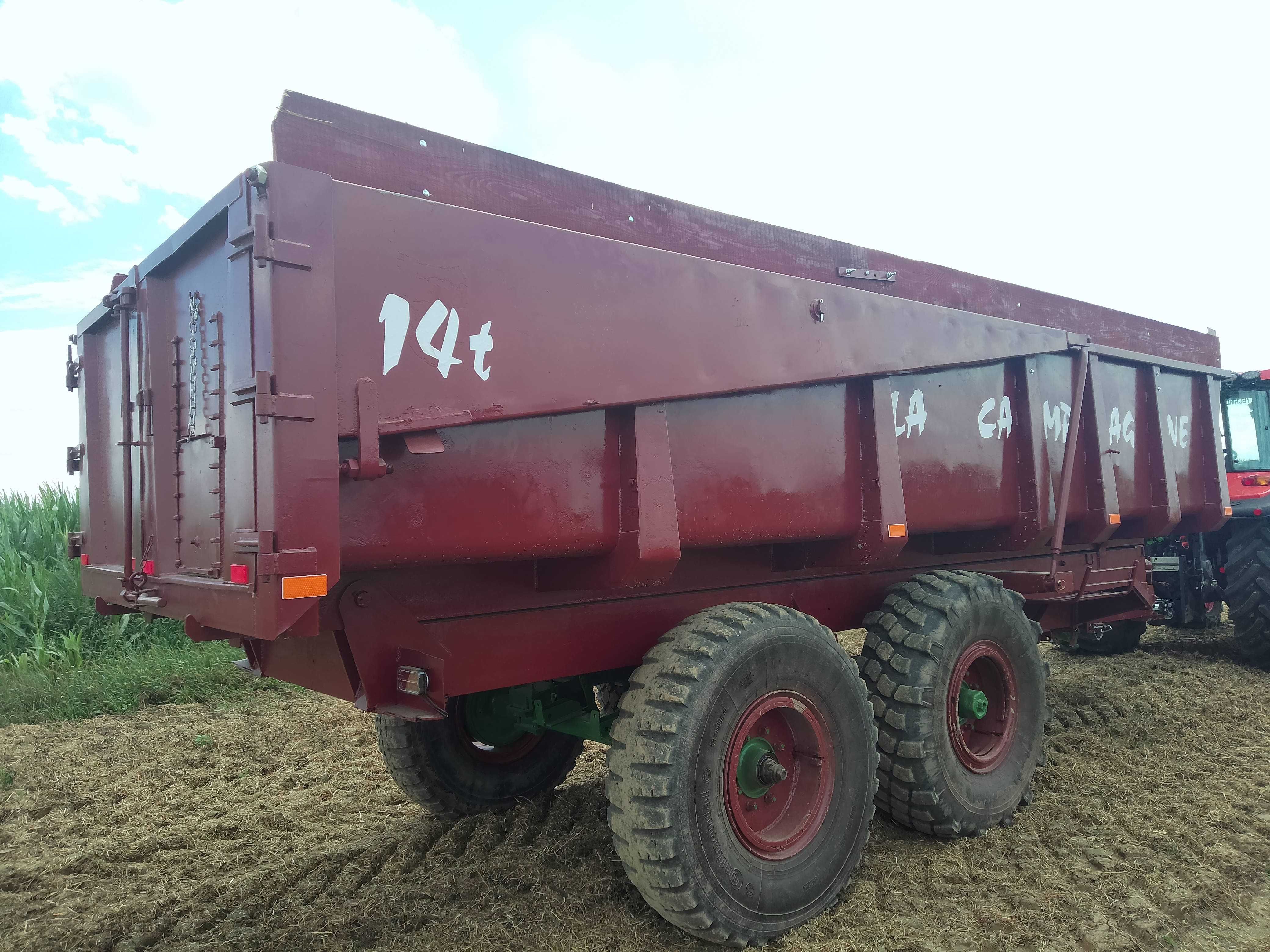 Przyczepa skorupa 14 ton tandem własna hydraulika La Campagne i inne