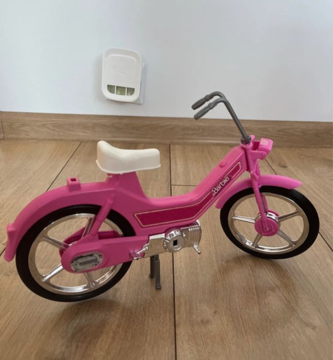 vintage retro różowy rower dla lalki barbie z 1983
