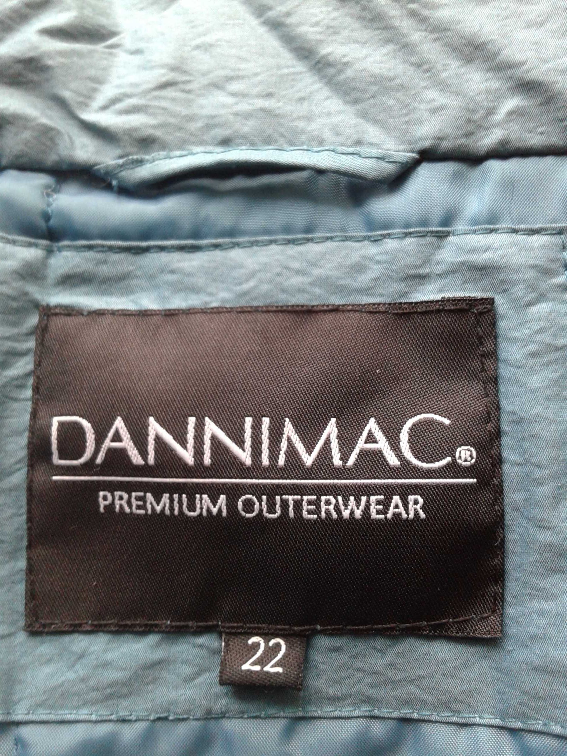 Демисезонная бирюзовая куртка парка Dannimac PETROL батал