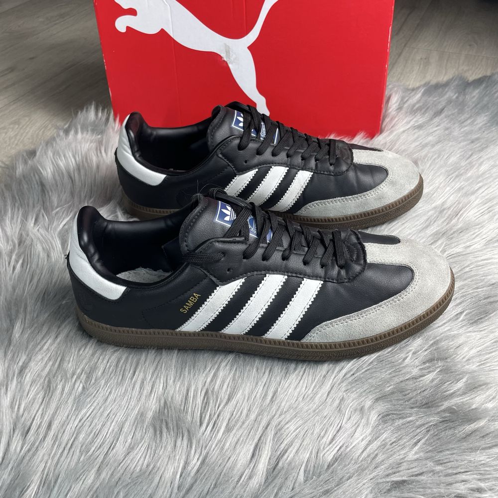 Кросівки чоловічі Adidas Samba чорні, 45р