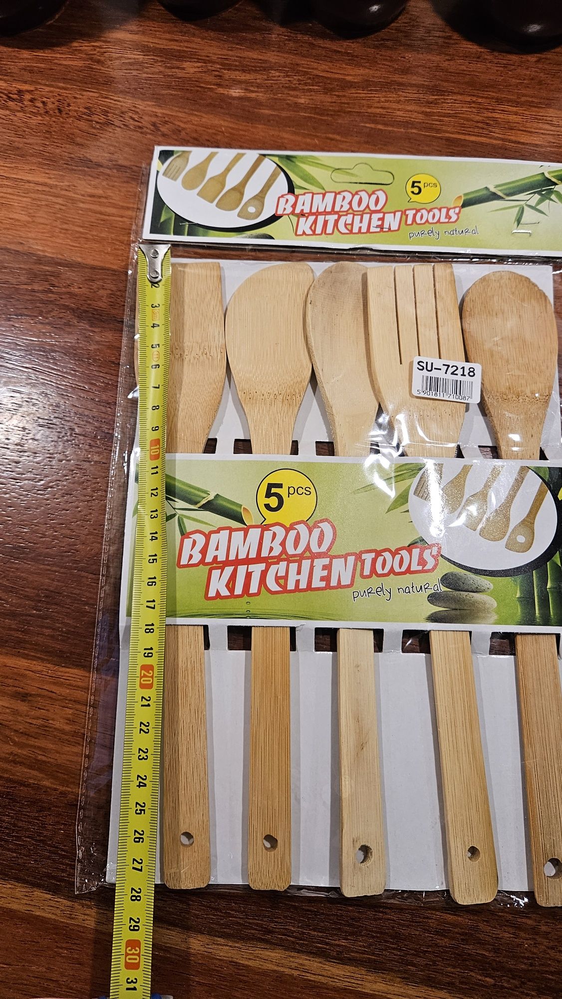 Akcesoria drewniane do kuchni bambusowe