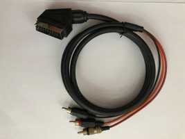 Kabel do urządzeń video przewód Euro /3x cinch audio