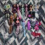 Wielki zestaw lalek i pluszak monster high