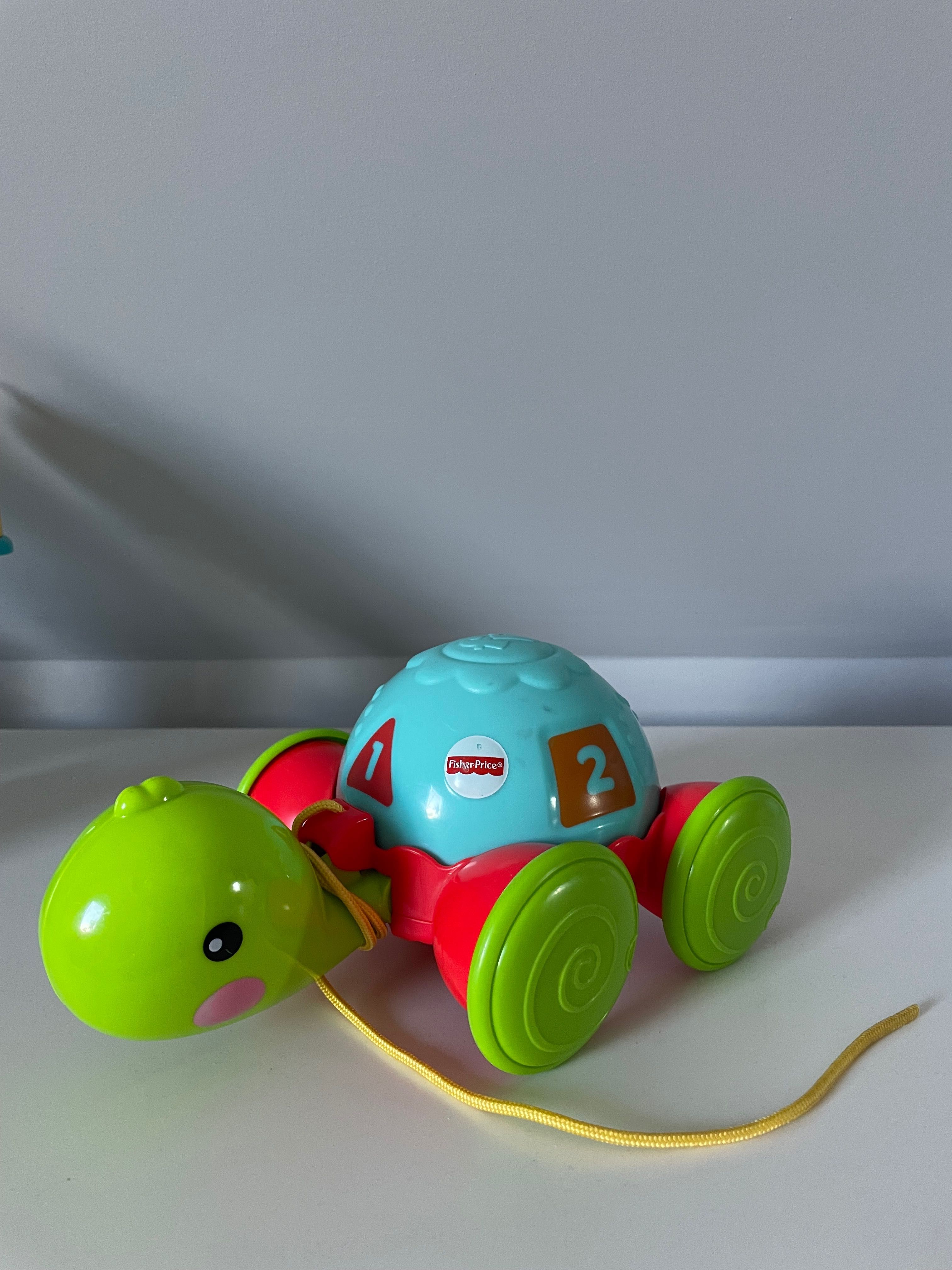 Żółwik na sznurku Fisher Price i Ciasteczkowy Hipcio Dumel