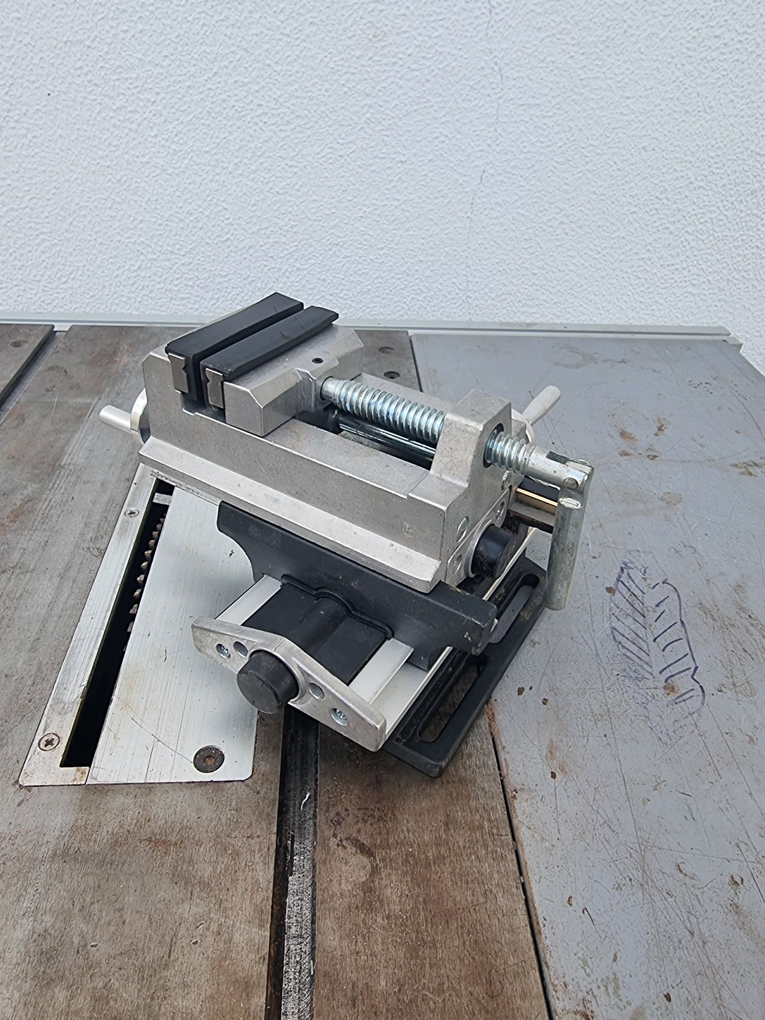 torno de bancada de aluminio para fresadora ou engenho de furar