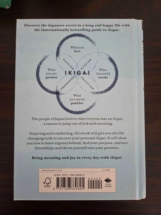 Ikigai - Livro como NOVO em Inglês Capa dura