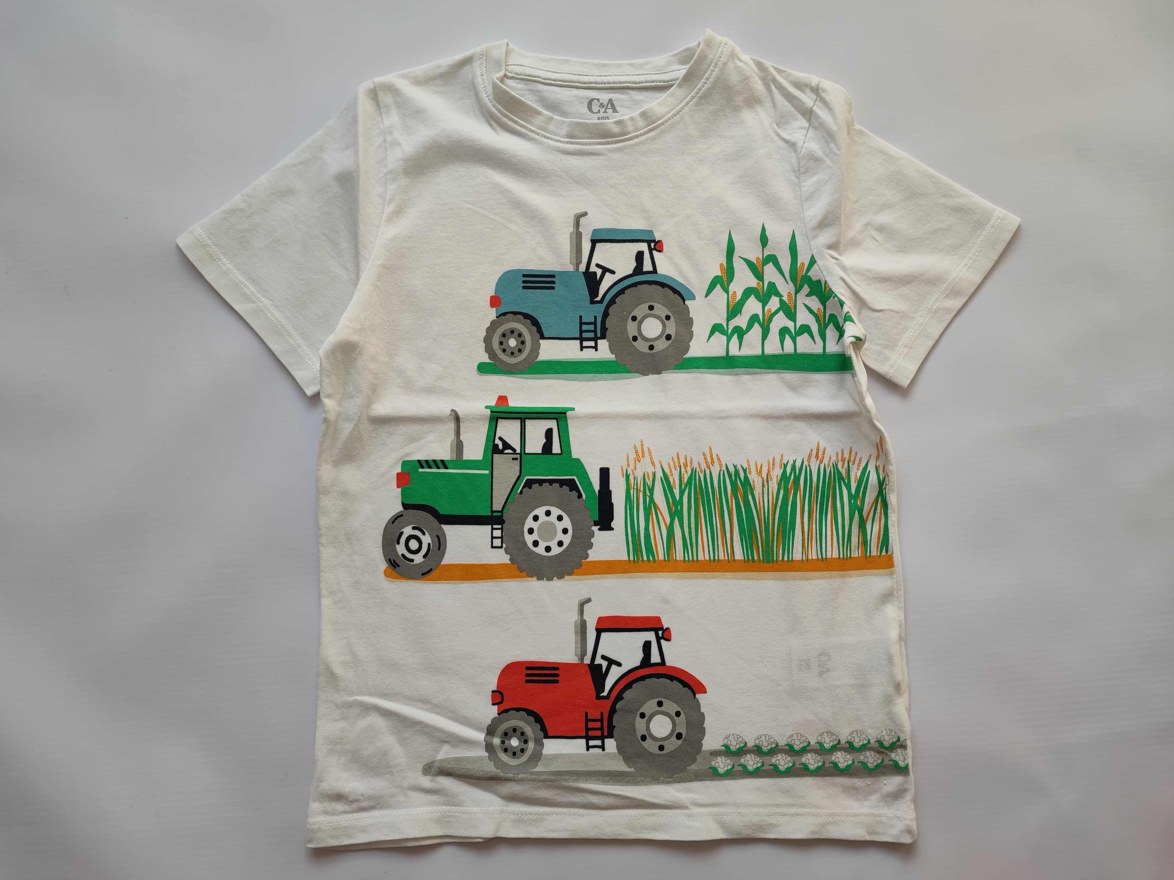 T-shirt Dragons traktor tygrys r. 122 4-pack C&A