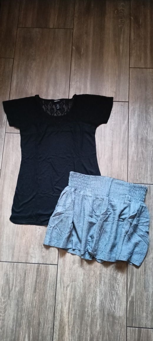 Zestaw spódniczka Stradivarius + bluzka H&M S