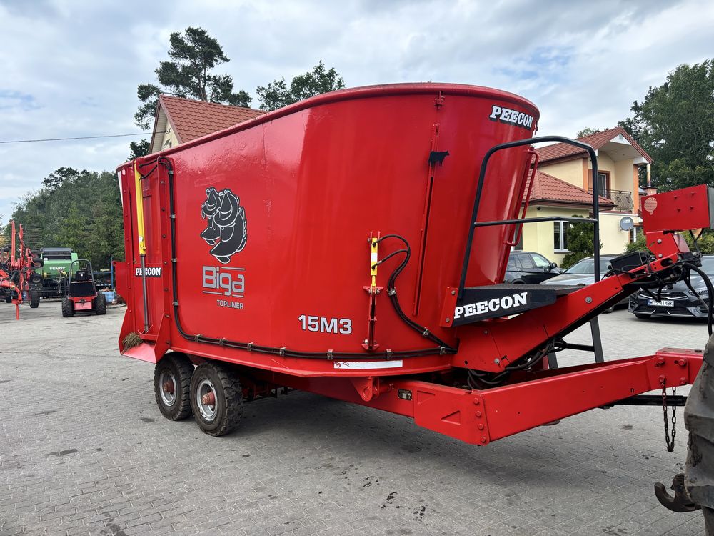 Wóz paszowy 15m3 paszowóz Peecon VME 15 niski 260cm waga