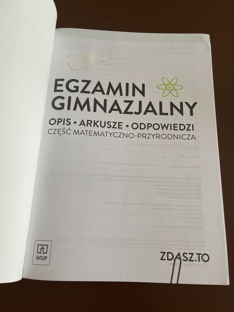 Egzamin gimnazjalny część matematyczno - przyrodnicza