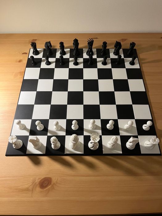 Tabuleiro de Xadrez impresso em 3D
