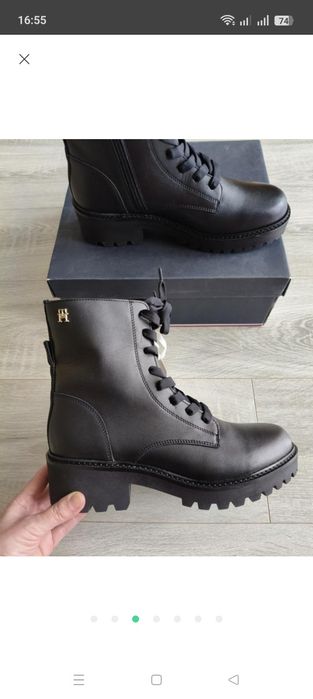 Черевики шкіряні Tommy Hilfiger. Розмір42