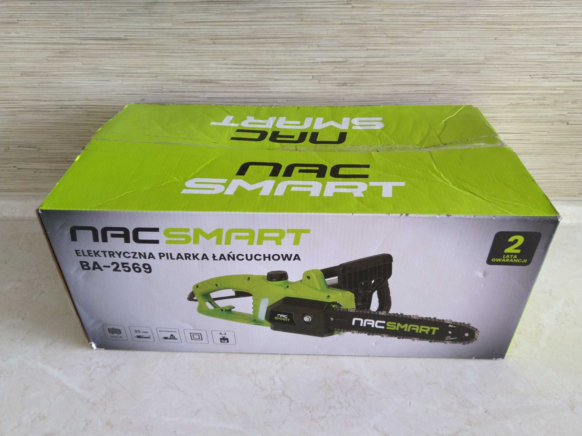 Elektryczna Pilarka Łańcuchowa Piła 1600W Prowadnica 35cm POCZTEX