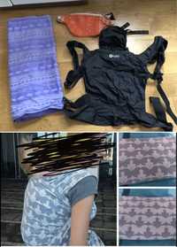 Chusta tkana Yaro Natibaby nosidelko do noszenia zestaw w cenie chusty