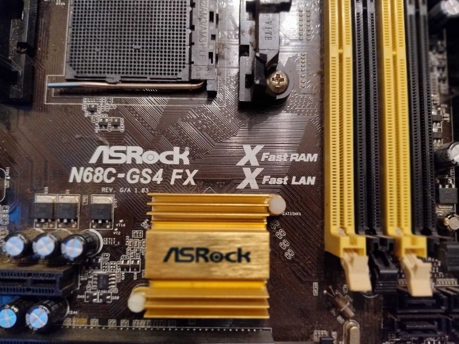 płyta główna Asrock + procesor amd + chłodzenie procesora + grafika