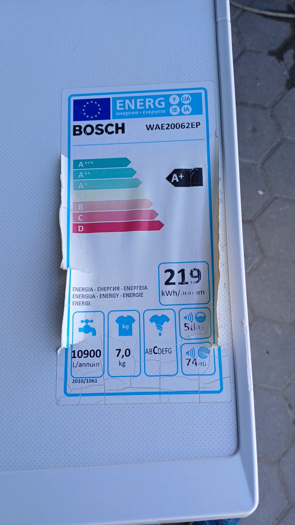 Maquina lavar roupa Bosch 7kg