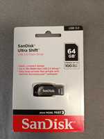 Pendrive SANDISK ULTRA SHIFT 64 GB USB 3.0 czarny