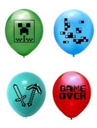 Balony Minecraft i toper na tort