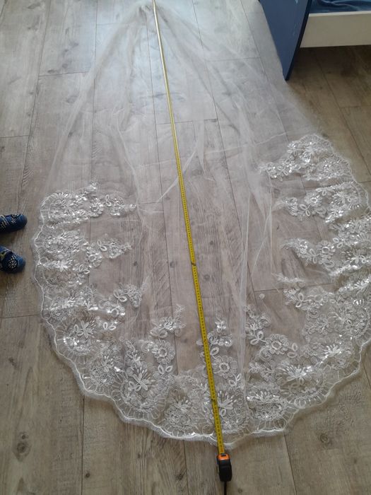 Welon ślubny długi 240 cm