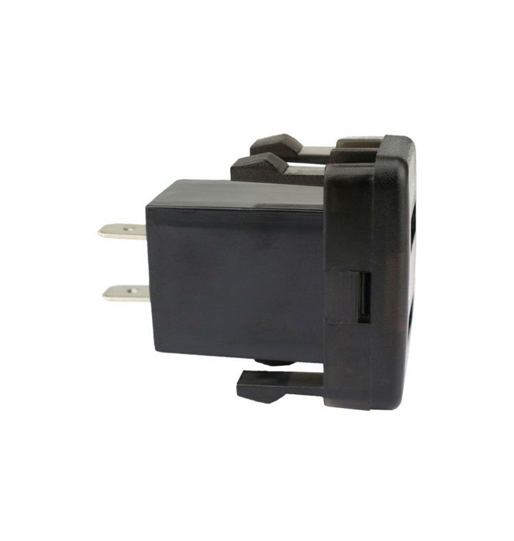 USB ЮСБ зарядка в авто 12-24v врезная с вольтметром