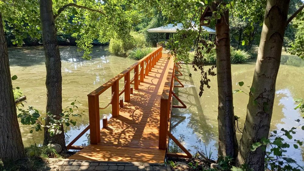OD RĘKI! Pomost Pomosty Pływający Pływające Domek Działka nad jeziorem