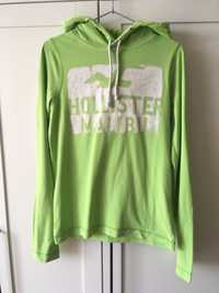 Zielona bluza z kapturem Hollister rozmiar S