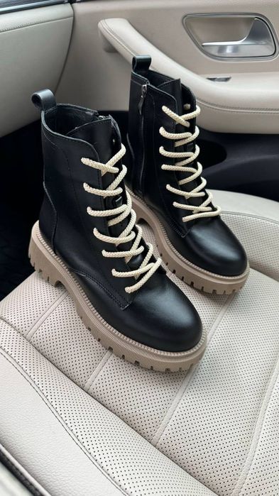 Черевики жіночі шкіряні зимові. Зимние женские ботинки