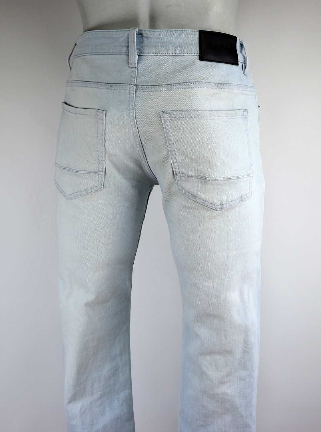 Hugo Boss Delaware3-1 spodnie jeansy W32 L34 pas 2 x 45/46 cm