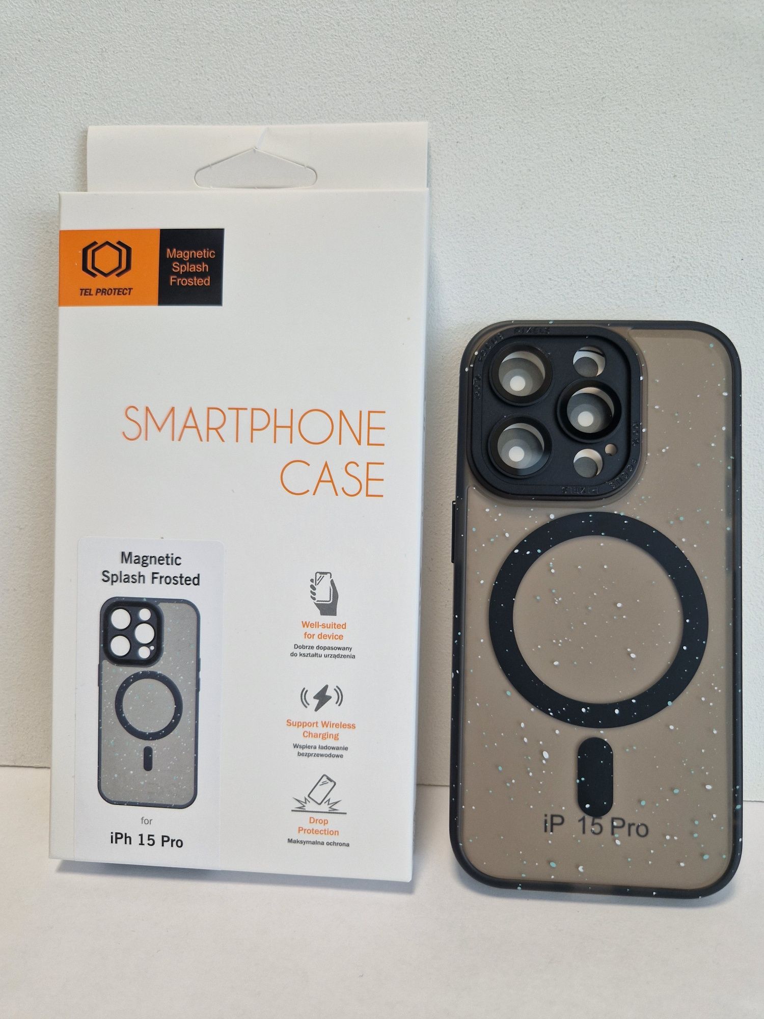 Tel Protect Magnetic Splash Frosted Case do Iphone 15 Pro Czarny