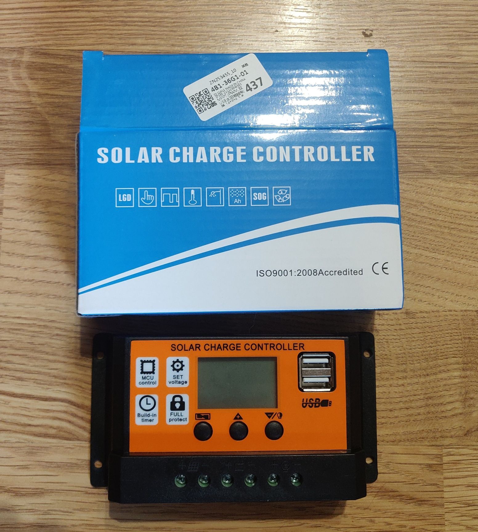 Контролер солнечных панелей Solar controller PWM 100А 12/24В