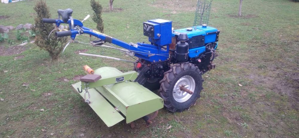 Культивация вспашка целины и огородов тяжелым мотоблоком