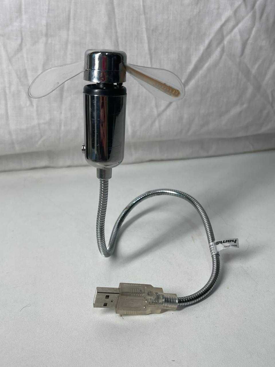 Компактный USB вентилятор с гибкой ножкой для ноутбука ПК