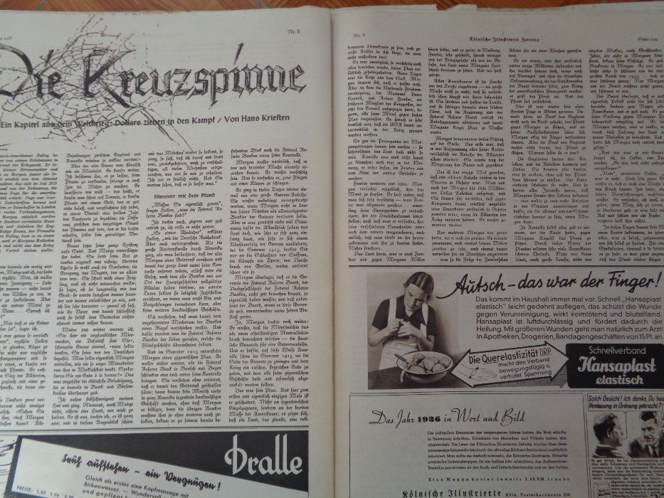 German MAGAZINE Kölnische Illustrierte Zeitung 18 februar 1937 namero