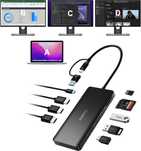 Kozyc Stacja dokująca USB-C z 3 wejściami HDMI i trzema wyświetlaczami