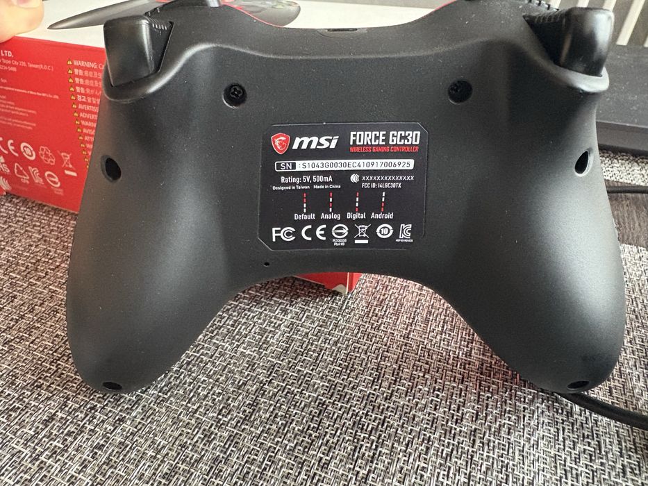 MSI FORCE GC30 bezprzewodowy pad/kontroler PS3, PC, Android