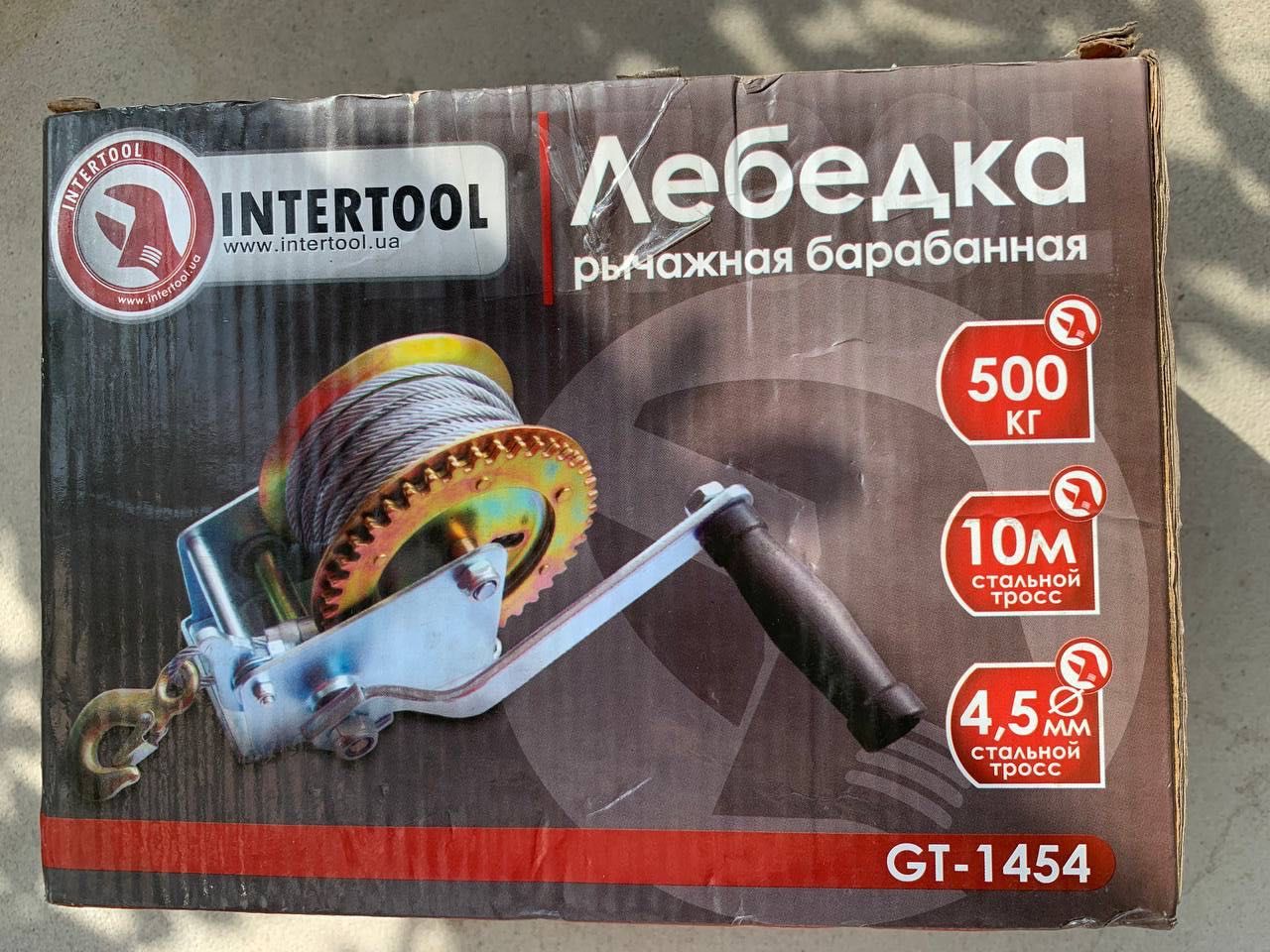 Лебедка рычажная барабанная Intertool GT1454