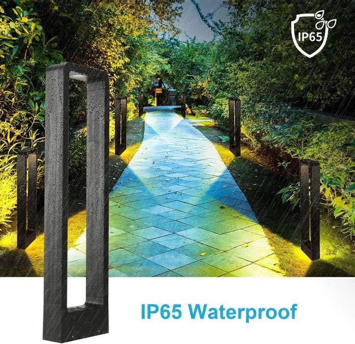 LEDMO Lampa zewnętrzna LED, 12 W,  czarna 3000 K, 60 cm, IP65